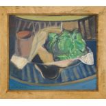 Lindemann, Rolf - Stilleben mit Salatkopf