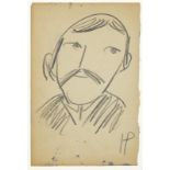 Holmead [i.e. Clifford Holmead Phillips] - Männlicher Kopf, frontal