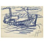 Holmead [i.e. Clifford Holmead Phillips] - Sweden (Blaues Schiff)