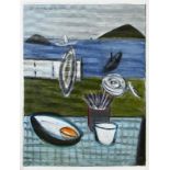 Woitinek, Heidemarie - Stilleben mit Meerblick