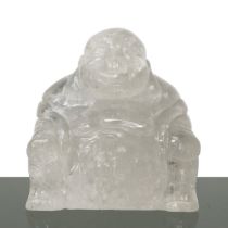 Small Buddha in rock crystal