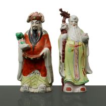 Pair of Chinese porcelain figurines