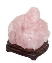 Rose quartz Buddha