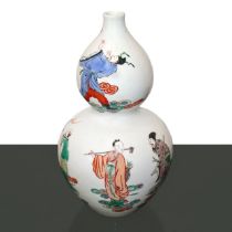 Pumpkin-shaped vase from the green family, Qing Dynasty