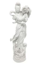 Guanin in white porcelain, 20th century