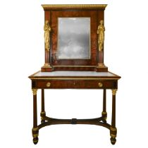 Console cabinet with mirror, Directory, late 18th/19th century.