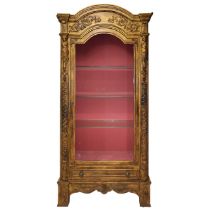 Showcase in gilded wood, nineteenth century