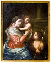 Madonna with child and St. John, 18th century