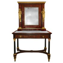 Console cabinet with mirror, Directory, End of the 18th/19th century.