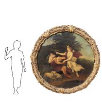 Felice Torelli (Verona 1667-Bologna 1748) - Diana and Endymion, Oval, 17th century