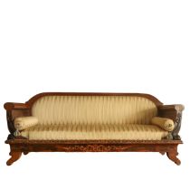 Inlaid Charles X sofa, nineteenth century