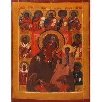 Russian icon Hodigitria, nineteenth century