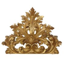 Fragment of gilded wood frieze, 18th century