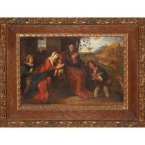 Adoration of the Shepherds, copy from Palma il Vecchio, 19th century painter