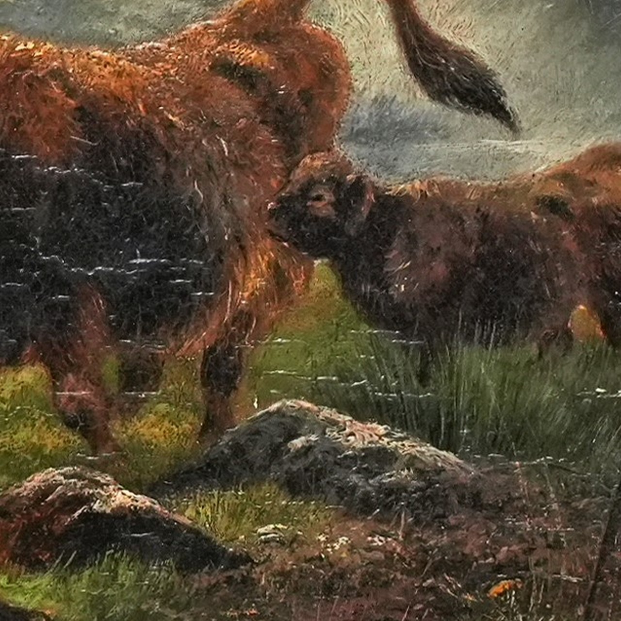 Country scene with Scottish cattle, 1840 - Image 3 of 4