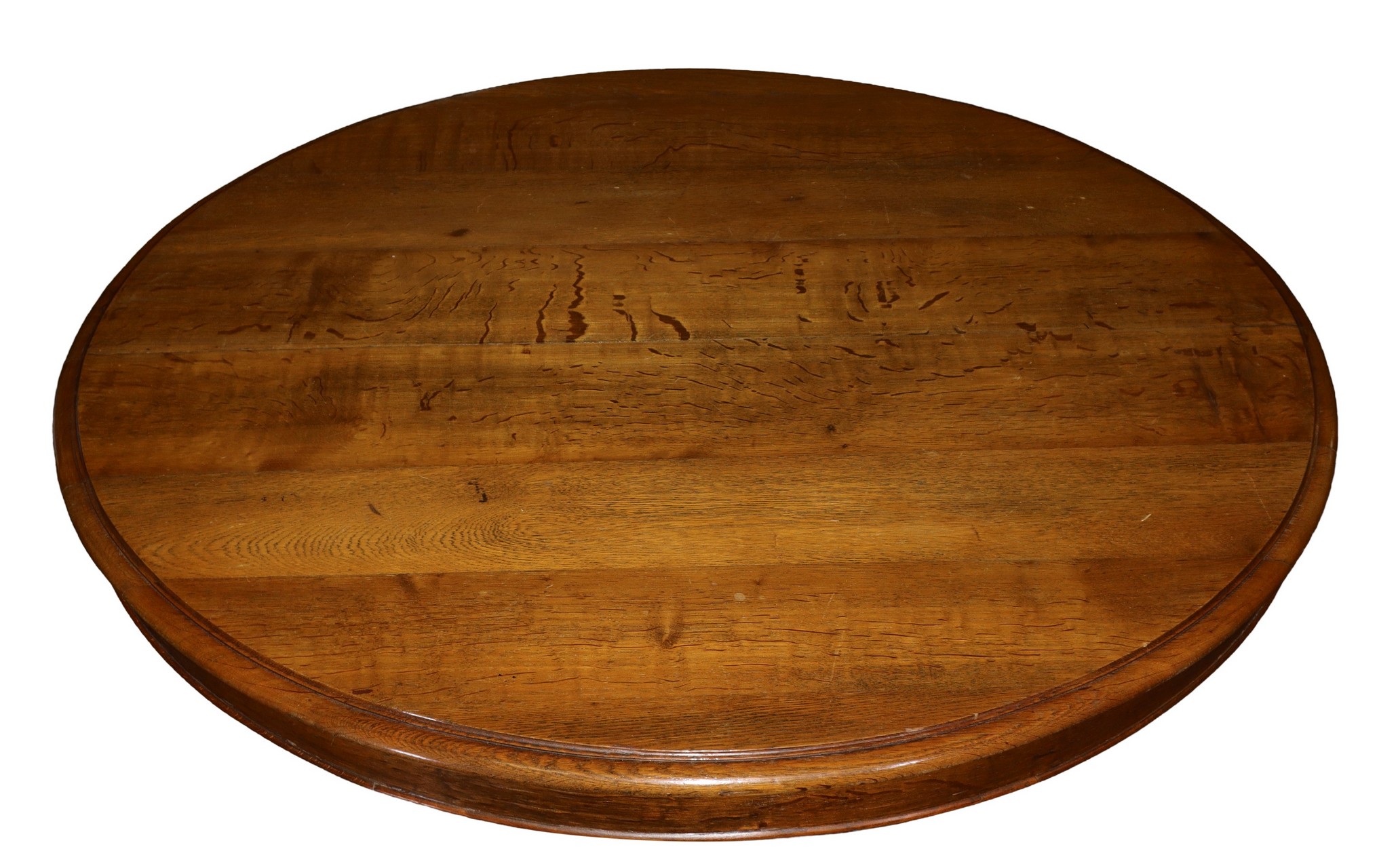 Extendable oval table in walnut with four-spoke foot in sculpted and carved wood, nineteenth century - Image 2 of 3