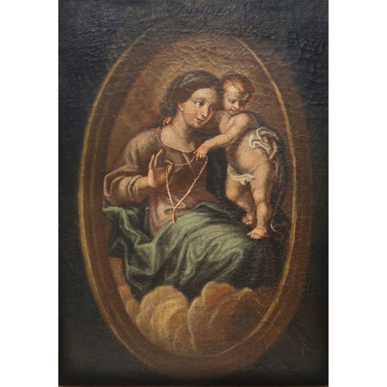 Madonna of the necklace with Child, Late 17th century