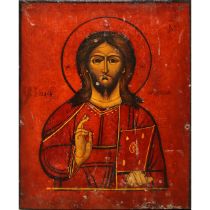 Russian icon depicting Christ Pantocrator, Late 19th century