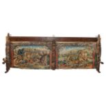 Side of a cart painted with scenes from the Chanson de Roland, Sicilian painter, early 20th century.