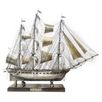 U.S.S. Constitution, Grande Veliero entirely in 800 silver