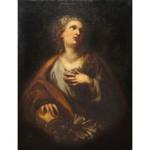 Saint Agatha with casket, 17th century painter