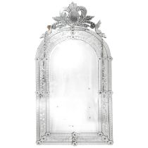 Murano glass mirror, 20th century