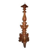 Large carved wooden twister, Late 18th century
