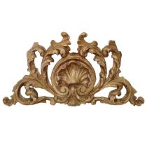 Fragment of gilded wood frieze, 18th century