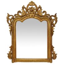 Gilded wood mirror