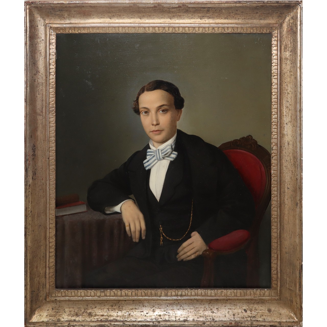 Giuseppe Patania (Palermo 1780-Palermo 1852) - Portrait of a young man, 1850