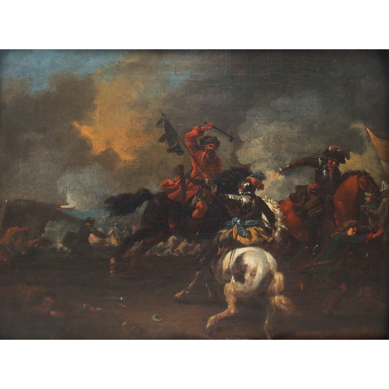 Adam Frans van der Meulen (allegedly by) (Flemish 1632-1690) - Battle between knights