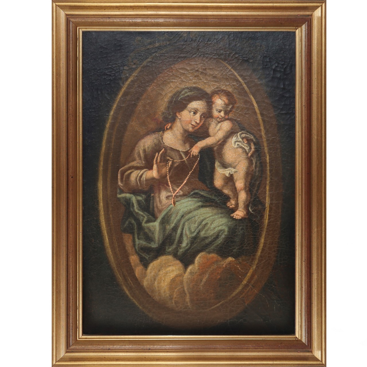 Madonna of the necklace with Child, Late 17th century - Image 2 of 4