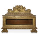 Baroque Louis XIV gilded wooden reliquary, 17th/18th century