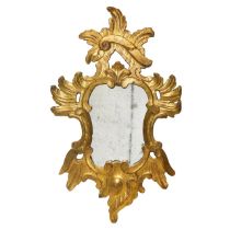 Mirror in gilded and carved wood, 19th century