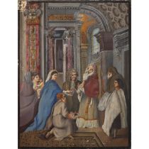 Presentation of Jesus in the temple with Saint Joseph, Mary and Saint Anne, 18th century