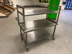 3-Tier Stainless Steel Mobile Serving Trolley 1230 x 1280 x 600mm