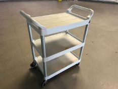 Rubbermaid 3-Tier Mobile Serving Trolley 850 x 470 x 990mm