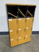 Timber Frame 12-Draw Locker 1000 x 500 x 1680mm, Please Note Keys Not Included