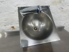 Basix Stainless Steel Single Hand Wash Basin 300 x 320 x 370mm