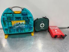 2no. First Aid Kits Complete With Fire Blanket
