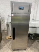 Polar Refrigeration G592-03, Single Door Mobile Upright Stainless Steel Commercial Fridge 230V,