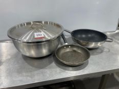 3no. Various Cooking Pots as Lotted