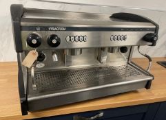 Quality Espresso Visacream 2-Coupler Coffee Machine 400V Three Phase, 800 x 530 x 430mm Plug Not