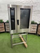 Giorick Sere 10 TW Combi Oven 400V Three Phase, 860 x 800 x 1890mm, Please Note One Leg On Stand