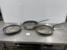 4no. Various Skillets Approx. 320mm Diameter