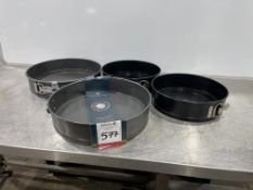 4no. Various Cake Tins as Lotted
