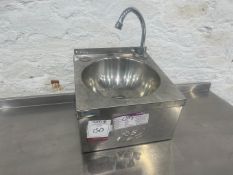 Basix Stainless Steel Single Hand Wash Basin 300 x 320 x 370mm