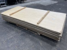 10no. 12mm Ply Sheets Approx. 1070 x 2440mm, Please Note: Timber Battens are Fixed to Sheets