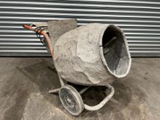 Belle Cement Mixer, 240V, Complete With Legs . Please Note: There is NO VAT on the Hammer Price of