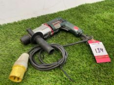 Metabo BhE 6010 S 110v Electric Drill, Please Note: No VAT on Hammer Price